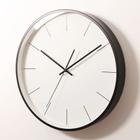 Relógio De Parede Redondo Black Preto Sala Cozinha 30cm