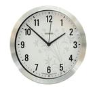 Relógio de Parede Redondo Decorativo Alumínio Flor - Ambiente Herweg