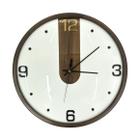Relógio de Parede Redondo em Madeira Silencioso 30cm