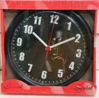 Relógio de Parede Redondo Genial 23cm Caixa Vermelha