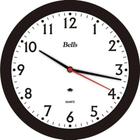 Relógio de Parede Redondo Preto e Branco 22cm - BELLS