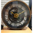 Relógio De Parede Retrô Antigo Engrenagem Vintage Decoração