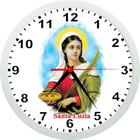 Relógio De Parede Santa Luzia - Santos Católicos - 24cm