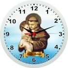 Relógio De Parede Santo Antonio - Santos Católicos - 24cm - Aganju Artes