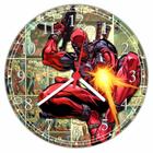Relógio De Parede Super Heróis Deadpool Grande Gg 50 Cm 01