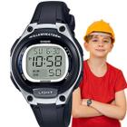 Relógio De Pulso Casio Digital Infantil Unissex Esportivo Prova Dágua Rosa Azul Cinza e Preto - Casio Brasil