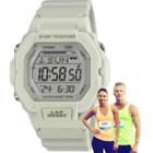 Relógio de Pulso Casio Esportivo Cronômetro Prova Dágua 100 Metros Quartz Feminino Digital Branco LWS-2200H-8AVDF