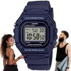 Relógio de Pulso Casio Illuminator Masculino Digital Esportivo Prova Dágua 50 Metros Verde Preto Azul Vermelho Laranja W-218H - Casio Brasil