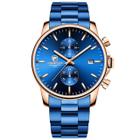Relógio de pulso de quartzo masculino, de marca de luxo com cronógrafo, calendário