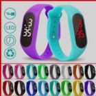 Relógio de Pulso Digital Led Esportivo Adulto/Infantil Pulseira Bracelete Silicone Feminino/Masculino Sports Colorido