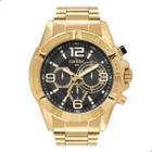 Relógio de Pulso Masculino Dourado Condor Dual Time COVD34AA/4C