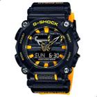 Relógio de Pulso Masculino G-Shock Anadigi Amarelo GA-900A-1A9DR