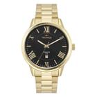 Relógio de Pulso Technos Classic Executive Masculino Analógico Casual Aço Inóx Prova D Àgua 50M Numeros Romanos Dourado 2115MTY/1P