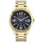 Relógio de Pulso Technos Performance Racer Masculino Causal Analógico Prova D Água 50 Metros  Aço Inóx Dourado 2115NBI/1A