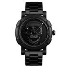 Relógio de pulso Wokex 9178 Skull Pattern impermeável para homens