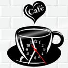 Relógio De Vinil Criativo Presente Dia das Mães Café 2