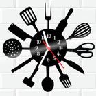 Relógio De Vinil Criativo Presente Dia das Mães Cozinha 2