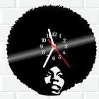 Relógio De Vinil Disco Lp Parede Black-Power Negro Cultura