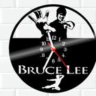 Relógio De Vinil Disco Lp Parede Bruce Lee Luta Filme