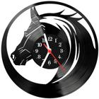 Relógio De Vinil Disco Lp Parede Cavalos