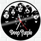 Relógio De Vinil Disco Lp Parede Deep-Purple Rock Musica