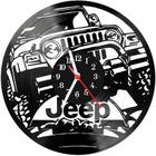 Relógio De Vinil Disco Lp Parede Jeep