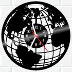 Relógio De Vinil Disco Lp Parede Mapa-Mundi Mundo Planeta 1