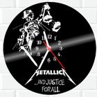 Relógio De Vinil Disco Lp Parede Metallica Rock Banda 3