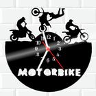 Relógio De Vinil Disco Lp Parede Moto Motocicleta - RB Criações