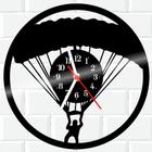Relógio De Vinil Disco Lp Parede Paraquedas Esporte