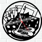 Relógio De Vinil Disco Lp Parede Poker