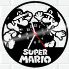 Relógio De Vinil Disco Lp Parede Super Mario Bros Nintendo 5
