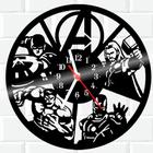 Relógio De Vinil Disco Lp Vingadores Avengers Marvel