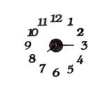 Relógio Decorativo Acrílico Preto Sala Quarto Escritório - Agv Criações
