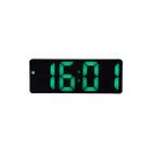 Relógio despertador digital Relógio LED para quarto Relógio eletrônico mesa visor temperatura brilho ajustável controle de voz visor 12/24H