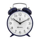 Relógio Despertador Mecânico Azul Escuro Herweg 2206-011