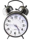 Relógio Despertador modelo antigo 2 sinos Prata