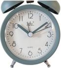 Relógio Despertador Pequeno Redondo Retro Colorido Alarme em Metal 765247