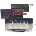 Relógio Digital de Mesa com Display Led Vermelho e Função Soneca Espelhado Multifuncional com Garantia