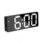 Relógio Digital de Mesa Espelhado Despertador Temperatura