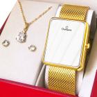 Relógio Digital Feminino Dourado Espelhado Champion Original com 1 ano de garantia