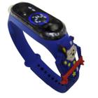Relógio Digital Infantil Touch LED Super Heróis resistente à Água Personagem Chase - Patrulha Canina_Azul