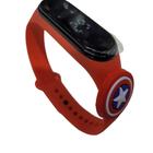Relógio Digital Infantil Touch Resistente à Água -Herói Capitão América_Escudo - Vermelho - SMACTUDO