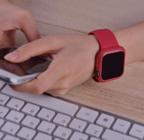 Relógio Digital Led Feminino Masculino Unissex Quadrado Esportivo / Relógios de Pulso Pulseira Silicone Moda Quartz