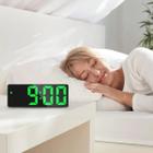 Relogio Digital Led LCD Brilha Portatil Cabeceira Mesa Espelhado Hora Despertador Alarme