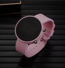 Relógio Digital Led Redondo Esportivo Pulseira Silicone Feminino Masculino/Relógios de Pulso Tendência Moda Luxo