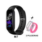 Relogio Digital M7 Saude Bluetooth Android iOS + 2 Pulseiras