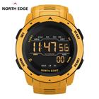 Relógio Digital NORTH EDGE Mars À Prova D'Água 50m SPORT - Amarelo