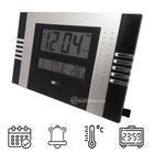 Relógio Digital Termômetro Alarme Calendário Números Grande ZB3002PR