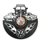 Relógio disco de vinil, Decoração, Fusca, Volkswagen, Carro, , Kombi